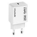 ALIMENTATORE GAN TYPE-C 3A 25W BIANCO
