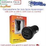 ALIMENT DA AUTO 1 USCITA USB 3.0 QUICK CHARGE + 1 USCITA TYPE-C