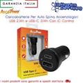 ALIMENT DA AUTO 1 USCITA USB 3.0 QUICK CHARGE + 1 USCITA TYPE-C