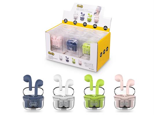 CUFFIA AURICOLARI TREVI HMP12E10 AIR MINI AW RIC.+MIC MIX COL.