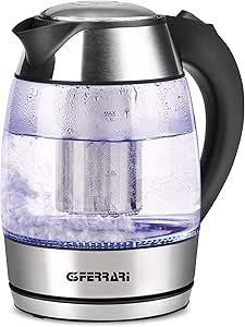 FERRARI BOLLITORE BolleBlu + Tisaniera vetro 1,8 LT