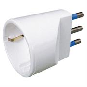 Adattatore Presa Schuko - Spina 10A+T - Bianco - C.Box app.