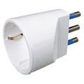 Adattatore Presa Schuko - Spina 10A+T - Bianco - C.Box app.