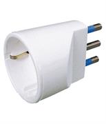 Adattatore Presa Schuko - Spina 16A+T - Bianco - C.Box app.