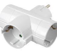 Adattatore a 3 Prese Schuko - Spina Schuko - Bianco - C.Box app