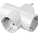 Adattatore a 3 Prese Schuko - Spina Schuko - Bianco - C.Box app