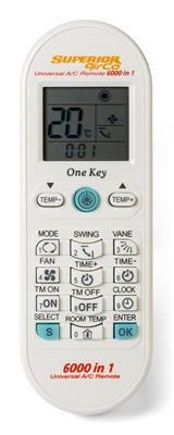 TELECOMANDO UNIVERS. X CONDIZIONATORI AIRCO 6000 IN 1 SUPERIOR