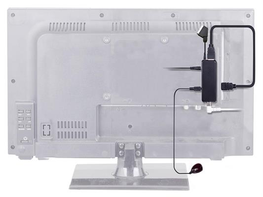 MINI RICIV.TREVI DVBT HE 3361 retro tv, T2-HEVC 10bit, Display USB Play