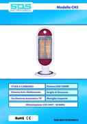 STUFA AL CARBONIO SDS CH5  2 tubi 1000 watt 2 livelli