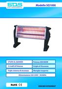 STUFA AL QUARZO SDS SQ 1000 2 tubi 800 watt