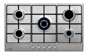 HYUNDAI P/COTTURA GHHN-59F3 INOX 90 cm tripla corona, 5 fuochi