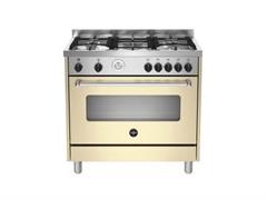 CUCINA LA GERMANIA AMN965CRT 90X60 CREMA MULTIF. GRIGLIE IN GHISA
