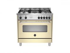 CUCINA LA GERMANIA AMN965GCRT 90X60 GRIGLIE IN GHISA F.GAS CREMA