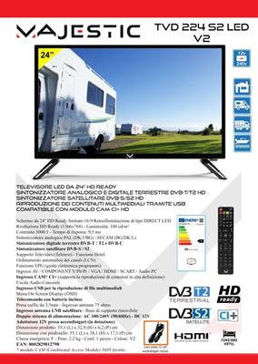 LED 24 MAJESTIC TVD 224 LED FHD