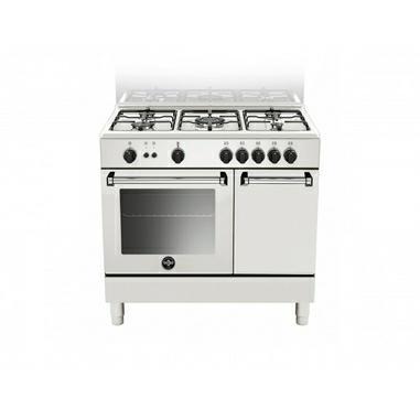 CUCINA LA GERMANIA AMN9P5GBV 90X60 BIANCA F.GAS C/PORTABOMBOLA