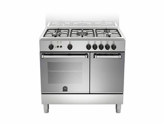 CUCINA LA GERMANIA AMN9P5GXV 90X60 F.GAS INOX C/PORTAB.